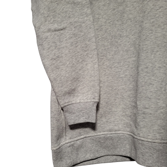 Old Navy Mens Light Gray 1/4 Zip Fleece Lined High Neck Pullover Sweater Size M - Picture 8 of 10